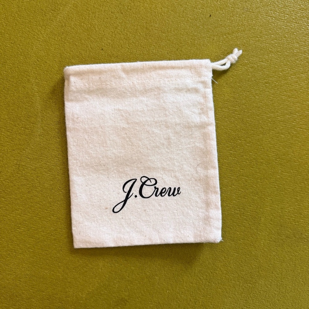 Small J. Crew jewelry dust bag